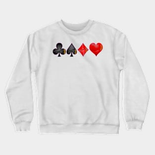 Playing Card Symbols Crewneck Sweatshirt